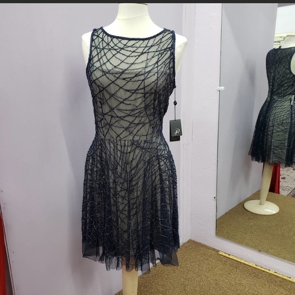 Adrianna Papell Dresses & Skirts - Adrianna Papell fit and flare mesh dress